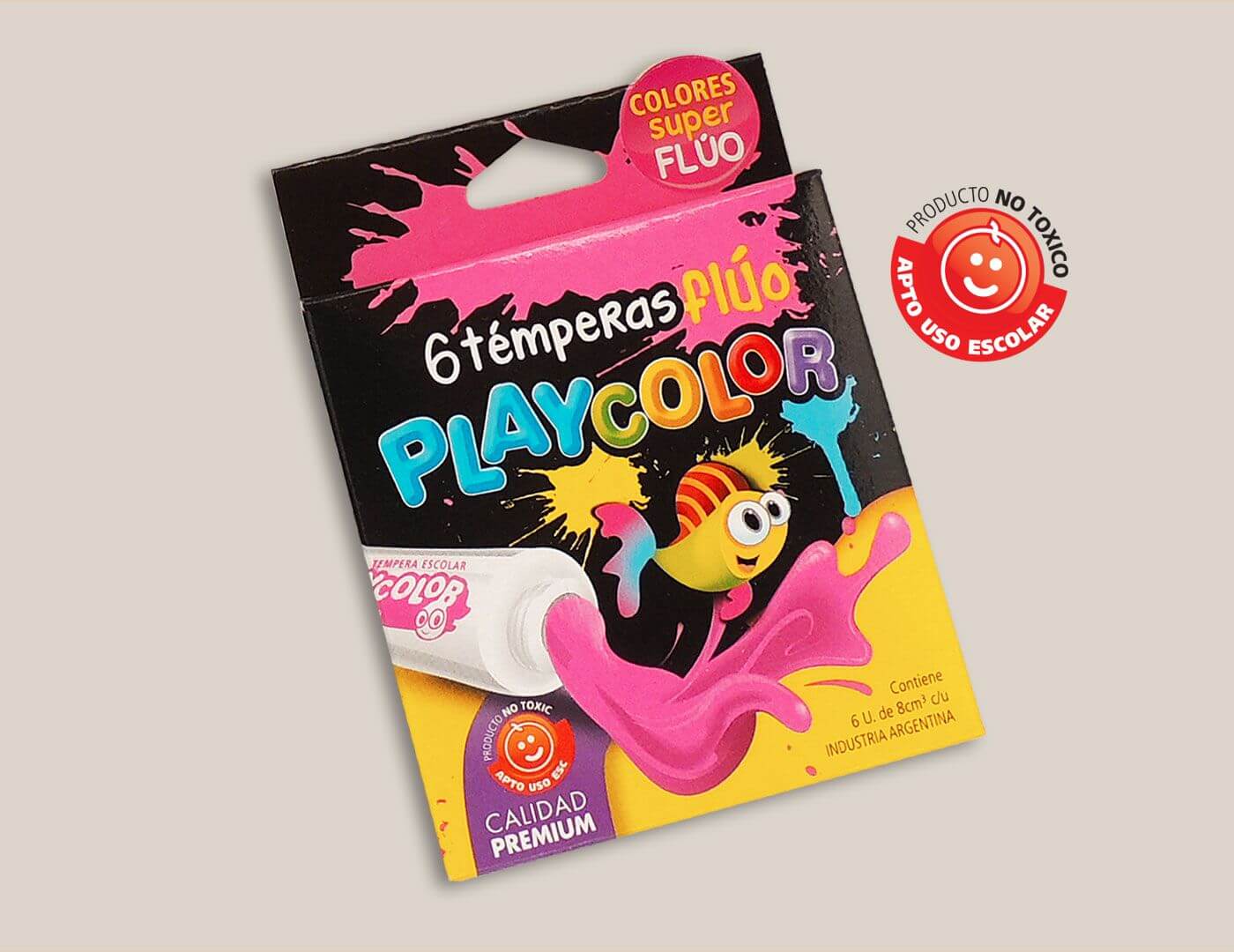 caja tempera fluo