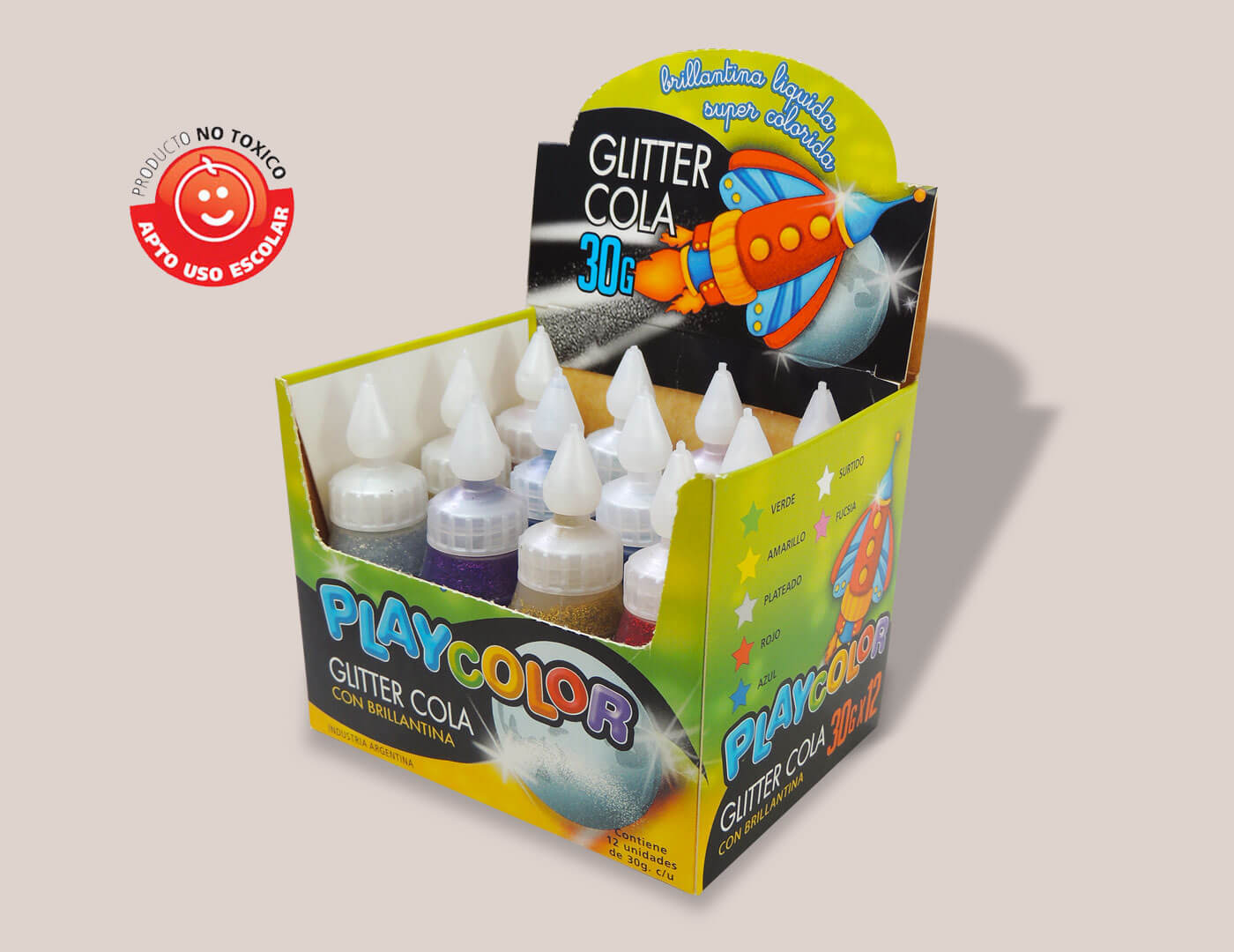 caja glitter
